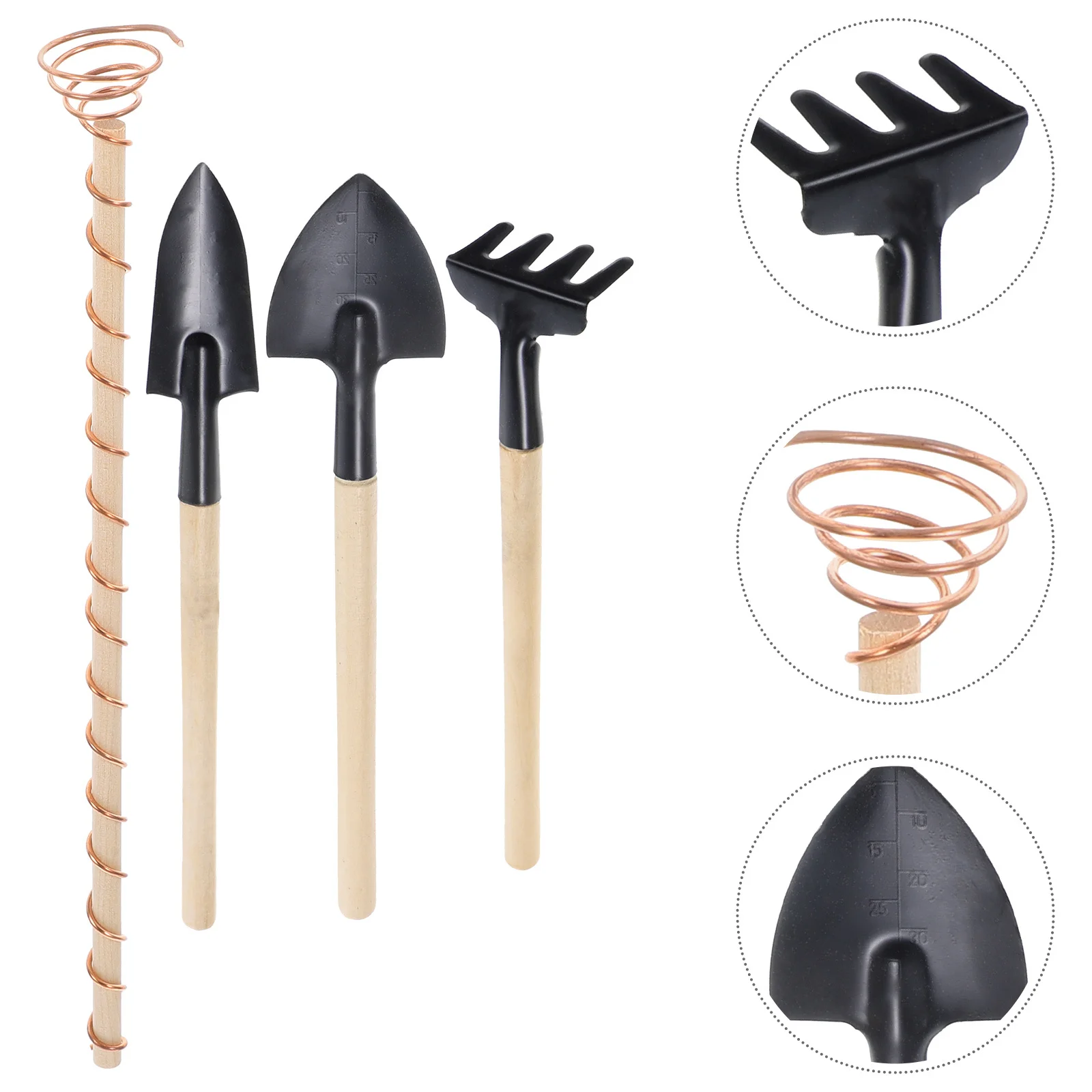 

Copper Wire Gardening Tools Set 1Set for Plants and Vegetables Indoor Outdoor Use Copper Antenna Gardening Tools Set