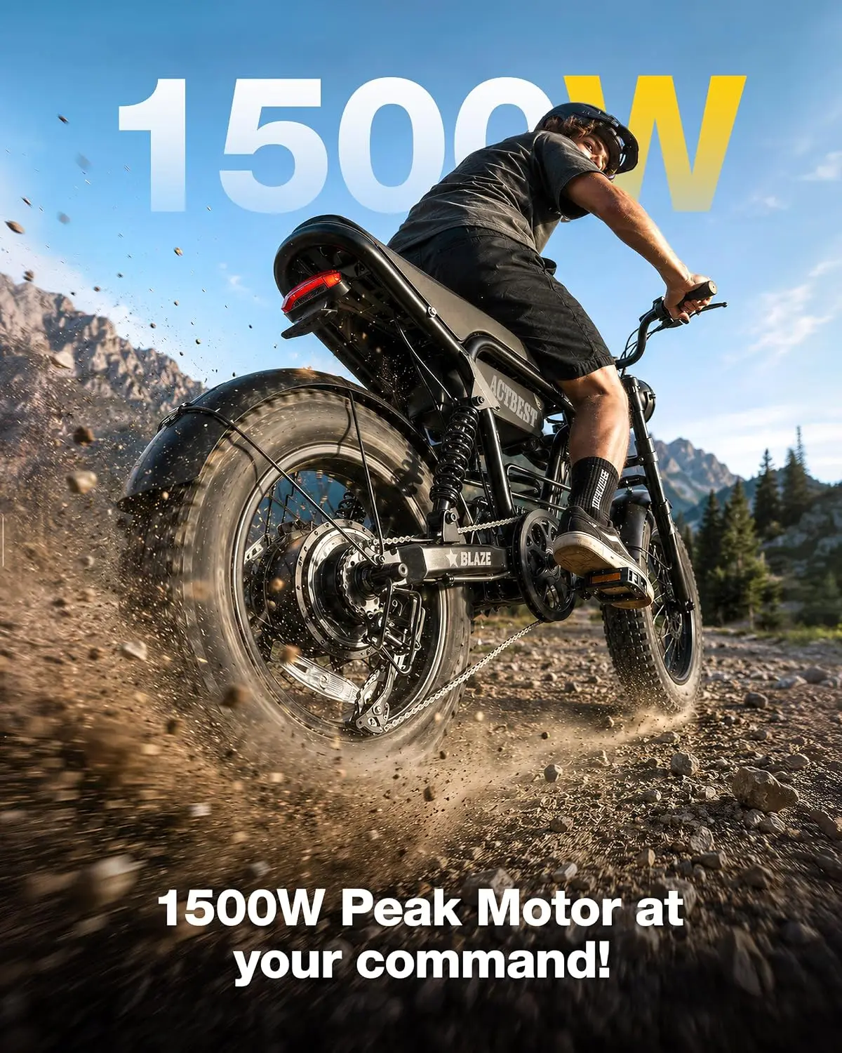 ACTBEST Ebike for Adults Teens Peak 1500W 2000W Motor, Customized
