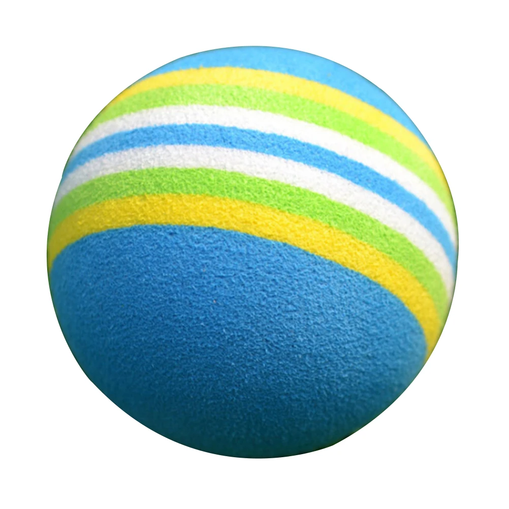 

20 pcs Golf Practice Balls Soft Lightweight Sponge Elastic Indoor Training Rainbow Design Safe Driving Range Supplies