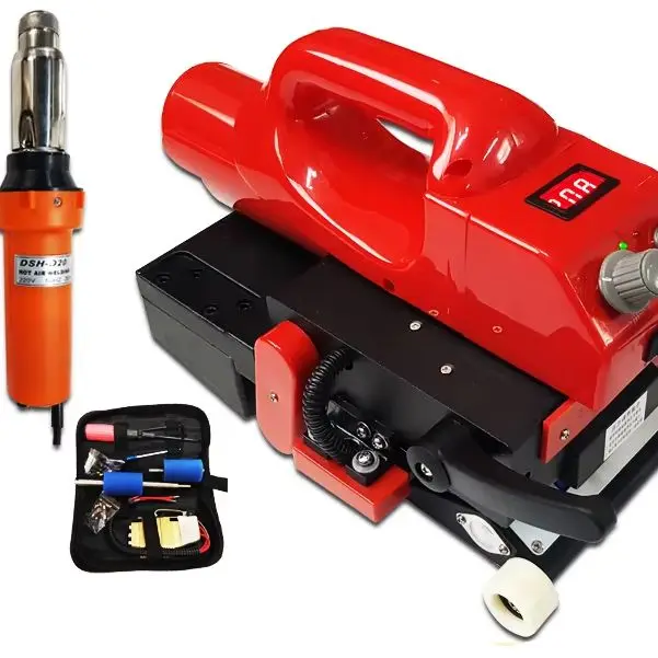 

Geomembrane Welding Machine Hot Wedge Welder HDPE Sheet Plastic Pond Liner Welder PVC Repairing Welding Machine 1100W