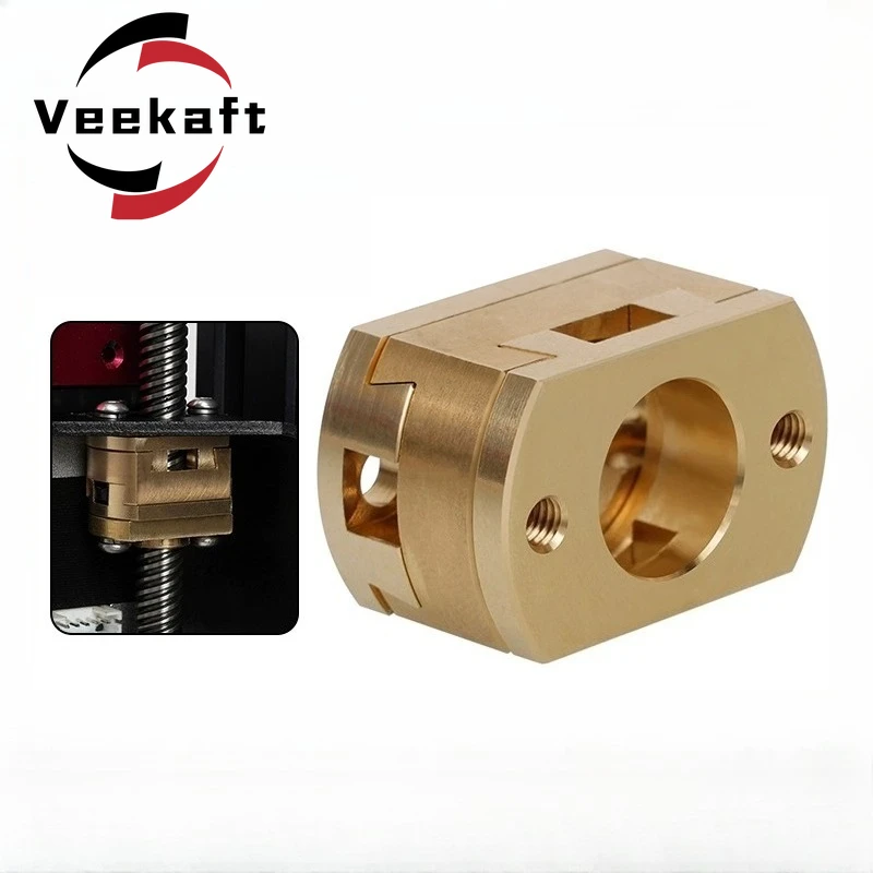 

1/2/4pcs Creality Ender3/BLV 3D Printer Part - T8 Z-Axis Lead Screw Oldham Coupling, Hot Bed Alignment Accessory