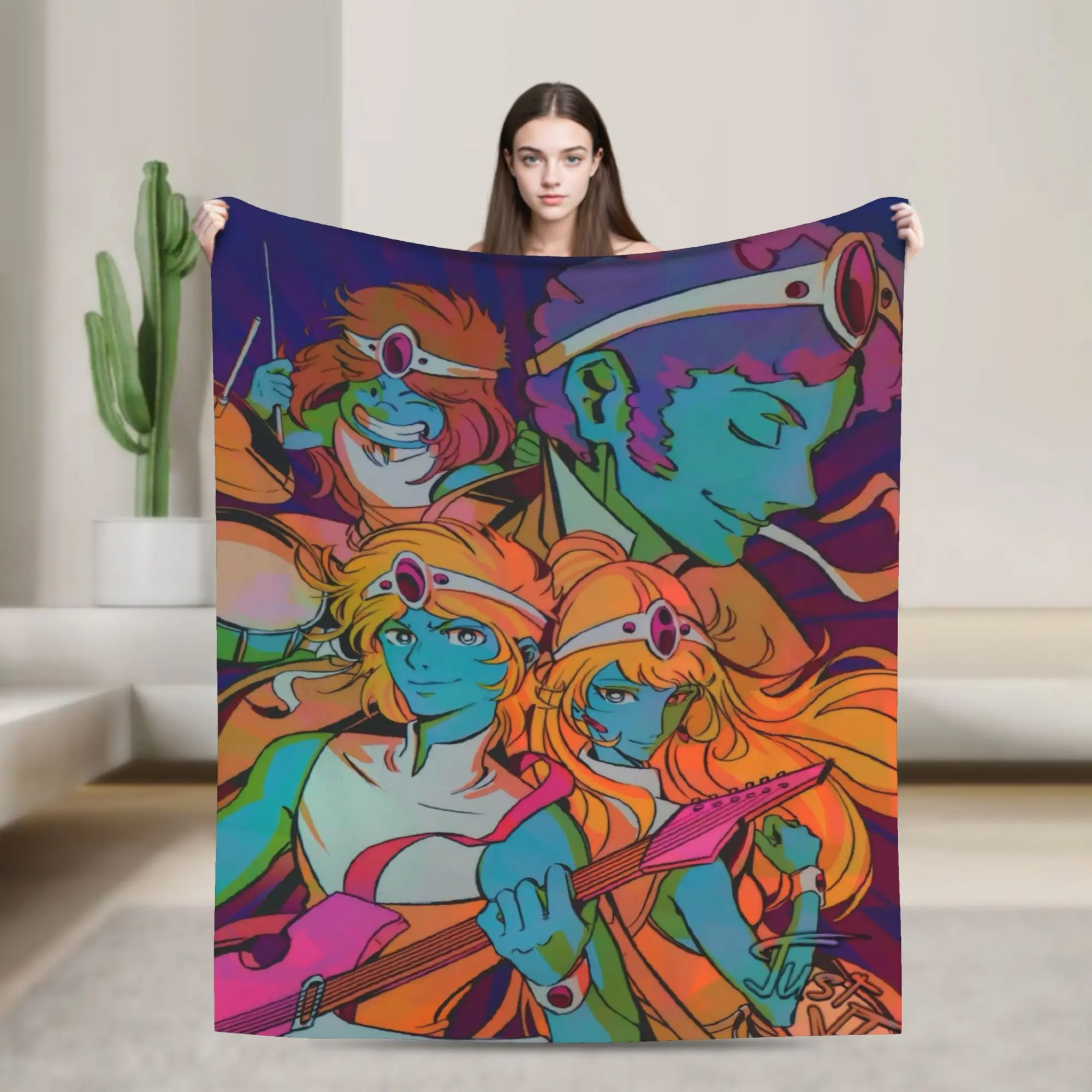 Stella Octave Arpegius Baryl Wool Blankets Interstella 5555 Novelty Throw Blanket for Home 200x150cm Plush Thin Quilt