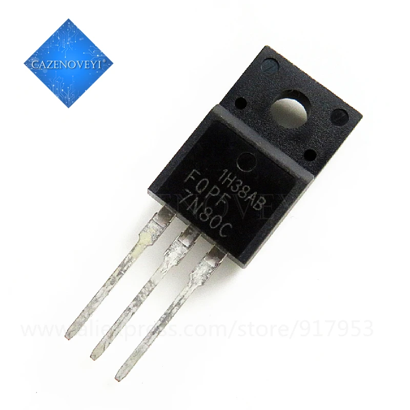 10pcs/lot FQPF7N80C FQPF7N80 7N80 FQPF7N65C FQPF7N65 7N65 TO-220F 650V 7A In Stock