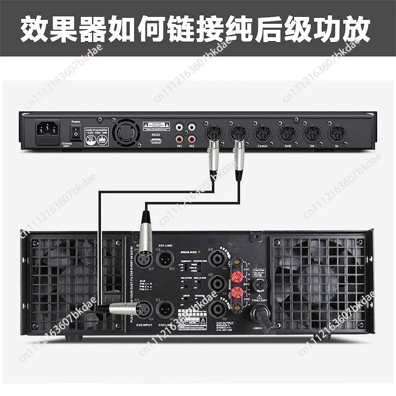 X5 pre-effect device professional anti-howling performance home ktv reverb equalization bluetooth USB digital effect device