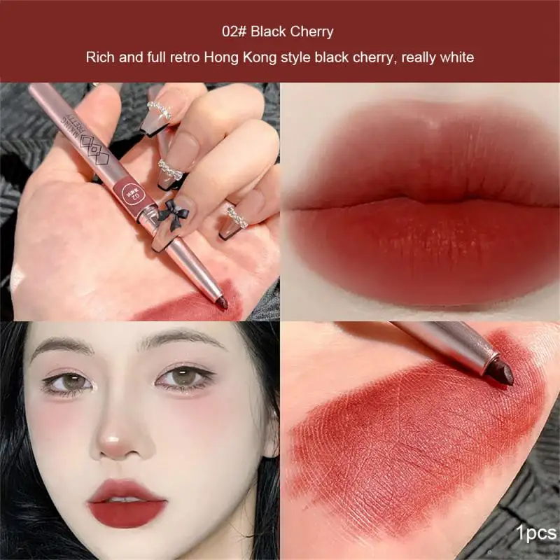 6 Colors Rotating Lip Liner Lipstick Pen Waterproof Long-lasting Matte Sexy Contour Lip Tint Lip Liner Cosmetics Women Makeup