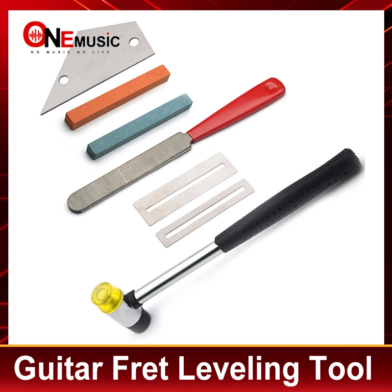 Guitar Fret Crowning File Leveling Tool Grinding Protectors Repair Part Set Guitar Repair Tool Accessories