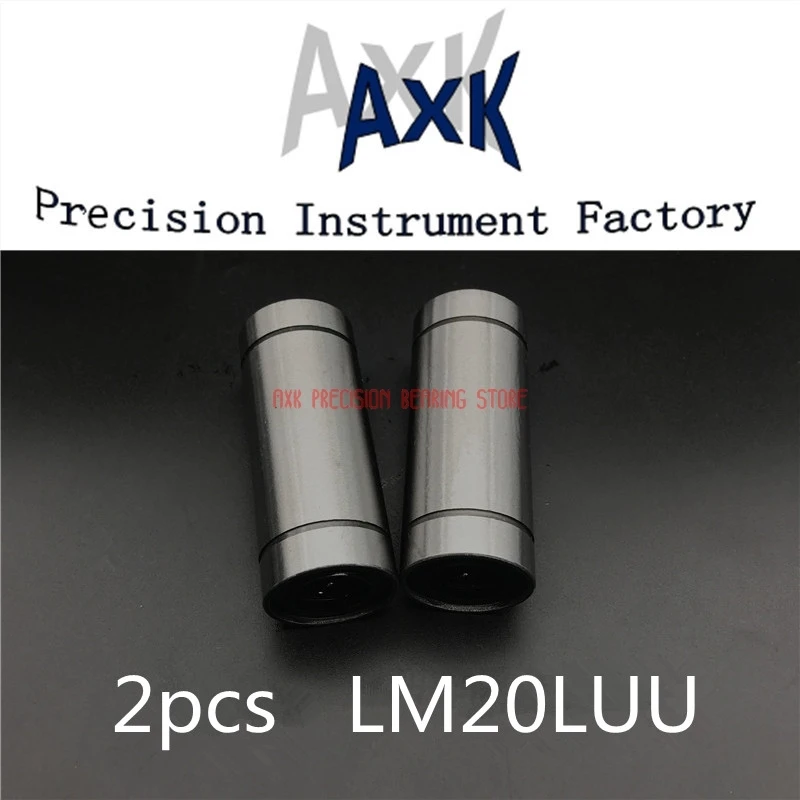 

Cnc Router Parts AXK Linear Rail 2pcs/lot Lm20luu Long Type 20mm Linear Ball Bearing Cnc Parts For 3d Printer