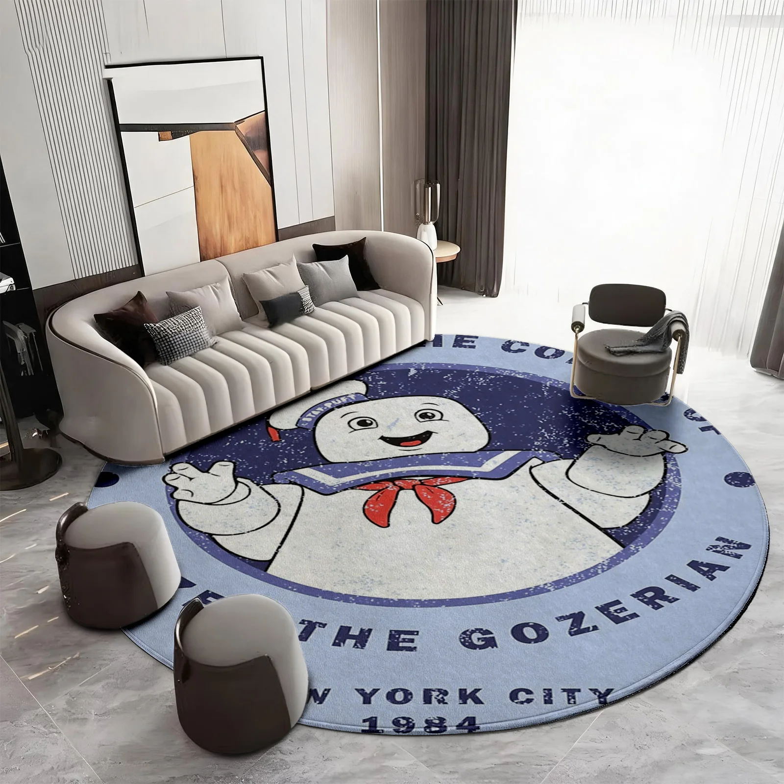 Home Decor Bathroom Ideas - Novelty Pop Culture Round Area Rug