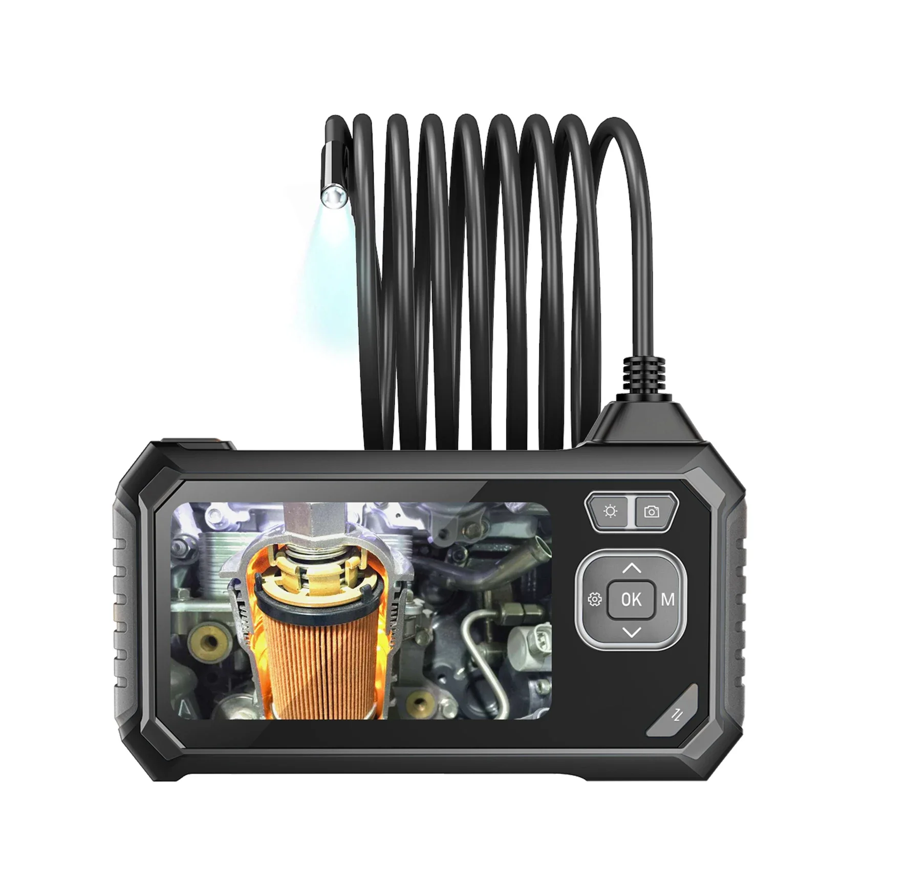 Portable HD video 1080P 113-B Inskam handheld industrial endoscope borescope inspection 4.3inch screen for car checking