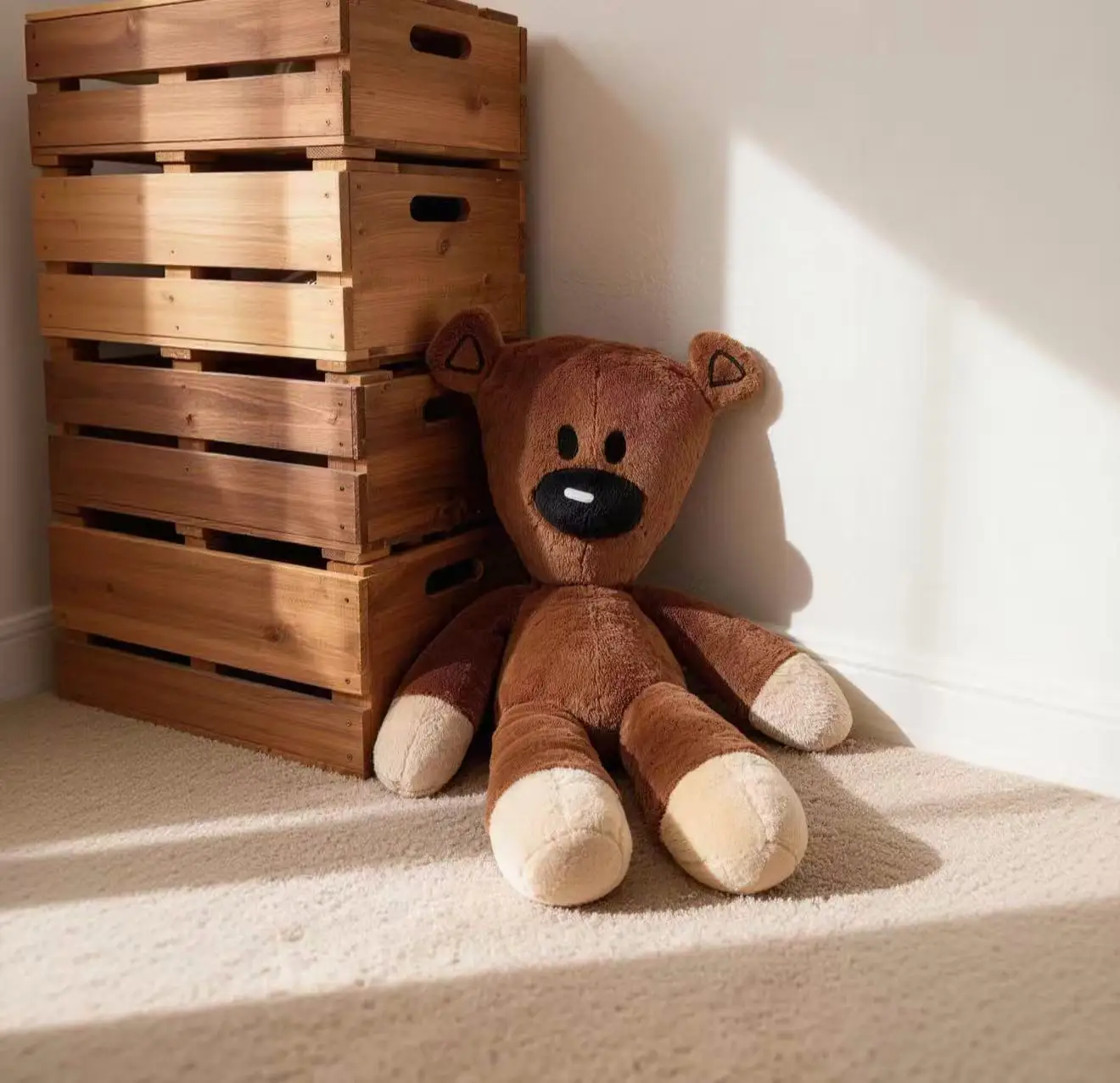 Hochwertiger Lustiger Großer Mr. Bean Teddybär Plüschtier Komödie Cartoon-Filmfigur Niedliches Tier Baby Stoffpuppe Weiches Kissen Deko – Detail 7