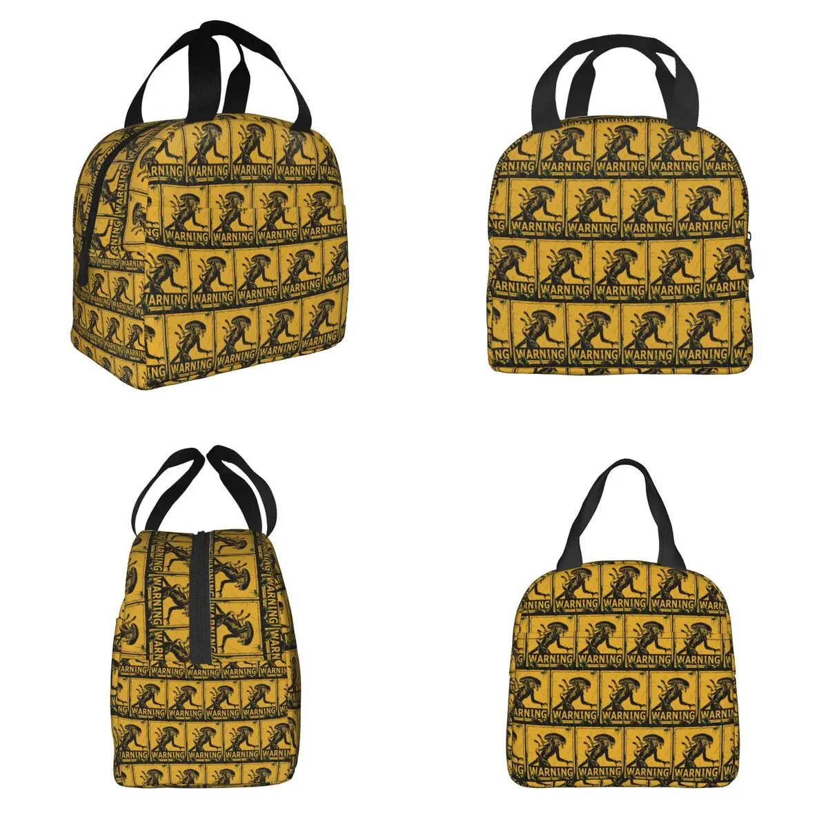 خمر Tournee Du Xenomorphe Noir معزول حقيبة الغداء للنساء الأطفال مانعة للتسرب صناديق الطعام علب الاغذية الحرارية حمل