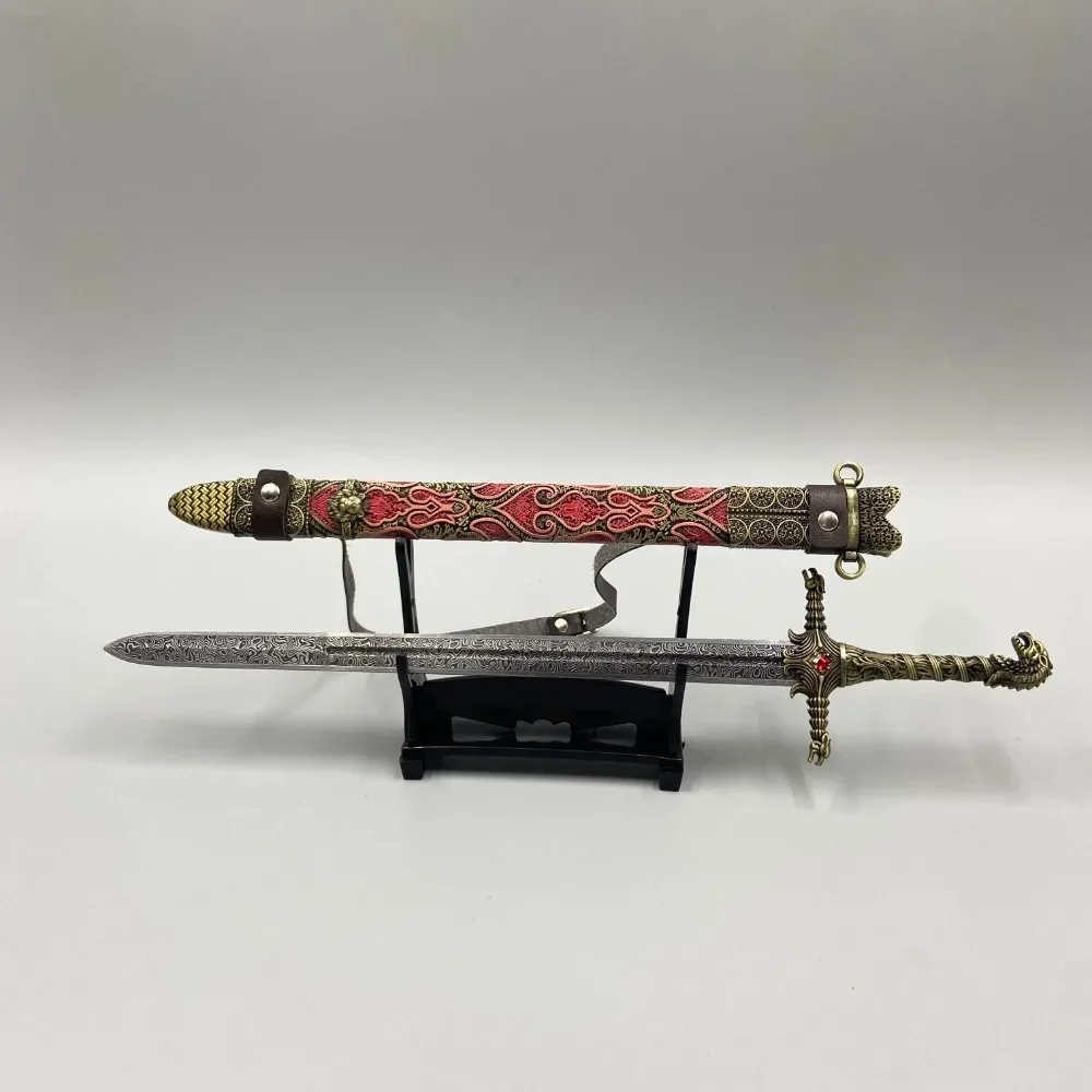 30cm Oathkeeper średniowieczna broń miecz stal valyrska filmy urządzenia peryferyjne do telewizora metalowe ozdoby miecz samurajski broń Model prezenty zabawki