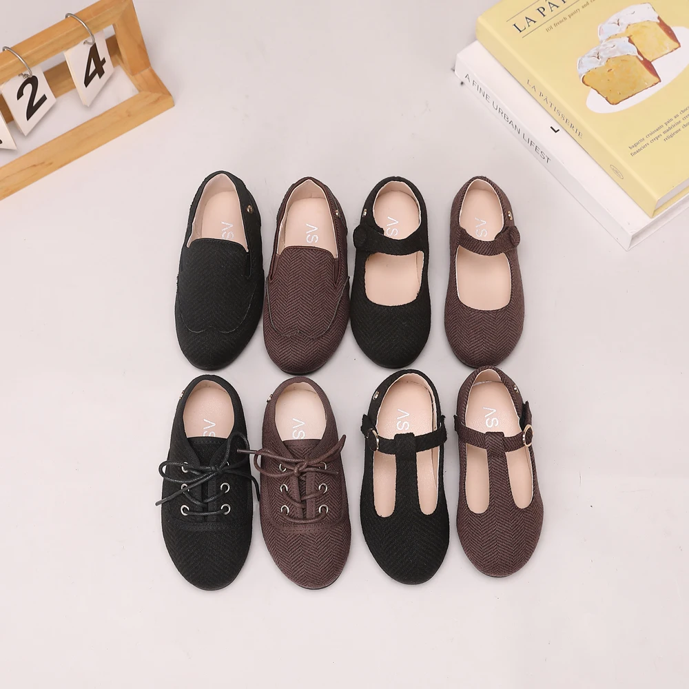 Chaussures pour enfants AS, chaussures en cuir pour bébés filles, mocassins chauds de marque, chaussures plates à enfiler pour tout-petits, chaussures plates de princesse, chaussures Oxford à plateforme pour garçons, Mary Jane