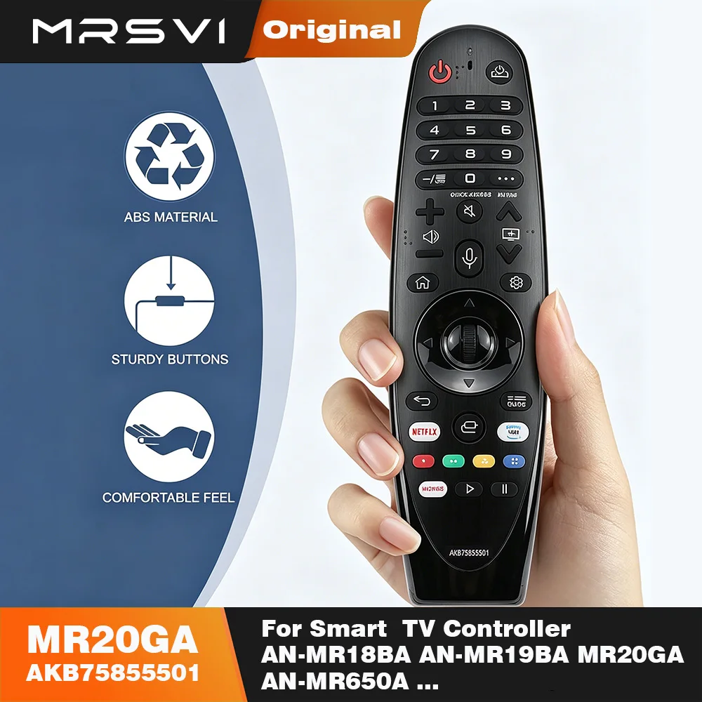 MRSVI Magic Remote Control AKB75855501 for Smart TV Controller AN-MR18BA AN-MR19BA MR20GA AN-MR650A with Voice and Cursor