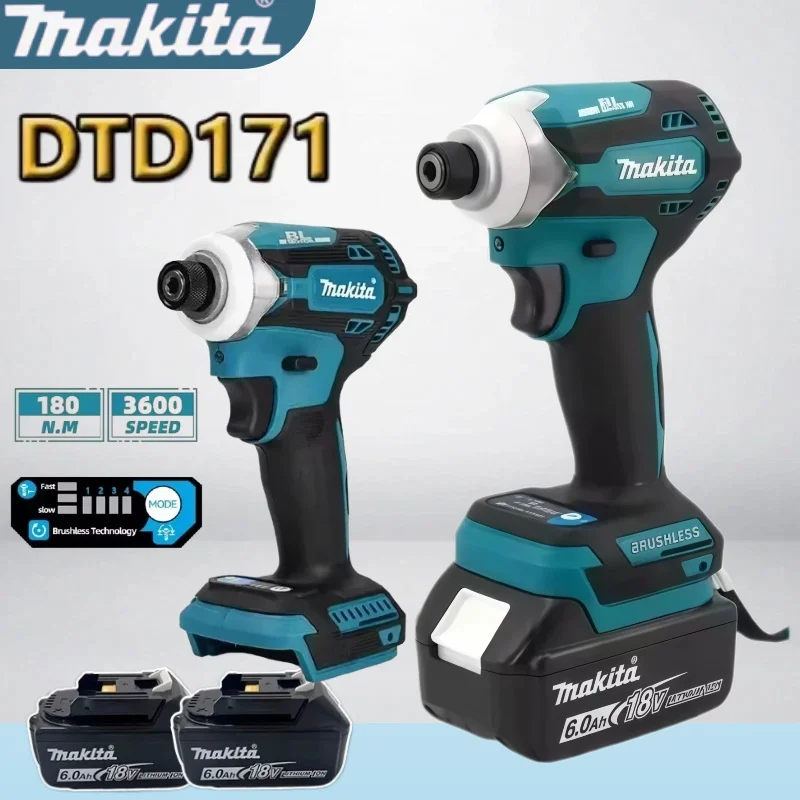 

Makita DTD171 Impact Driver Brushless Electric Screwdriver Rechargable Drill Driver Makita Power Tool