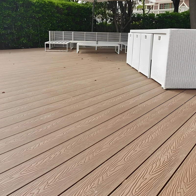 

Waterproof Aluminum Outdoor Deck Floor Covering for Cafe Restaurant Anti-fading Anti-rot Decking for Garden Home Garden