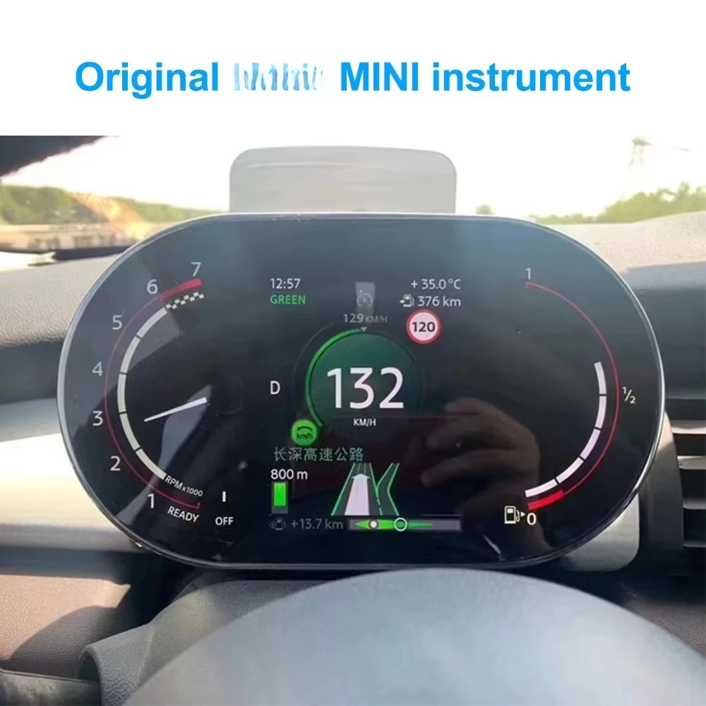 Panel Instrumen Digital 7 Inci Virtual Cockpit untuk Mini 2014-2023, Layar LCD Multimedia Mobil, Speedometer