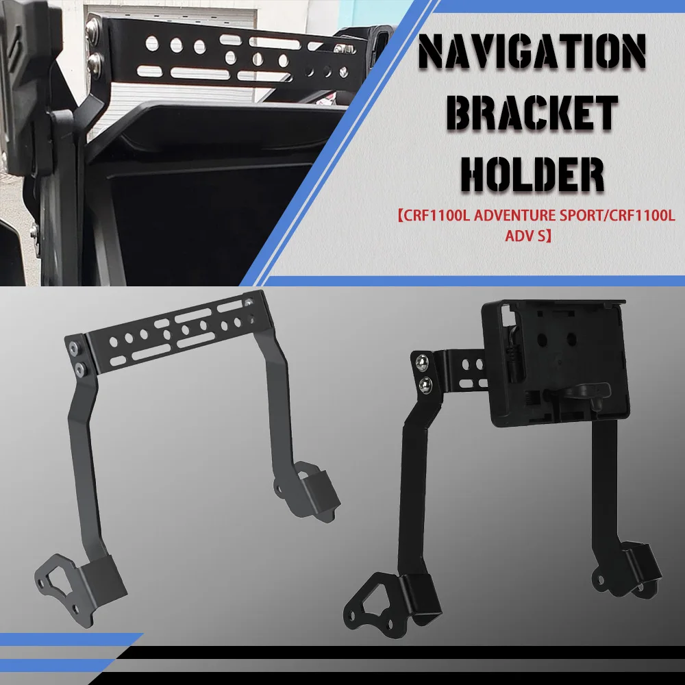 

Motorcycle Front Navigation Bracket GPS Mobile Phone Charging For Honda Africa Twin CRF1100L Adventure Sport CRF 1100L 2020-2024