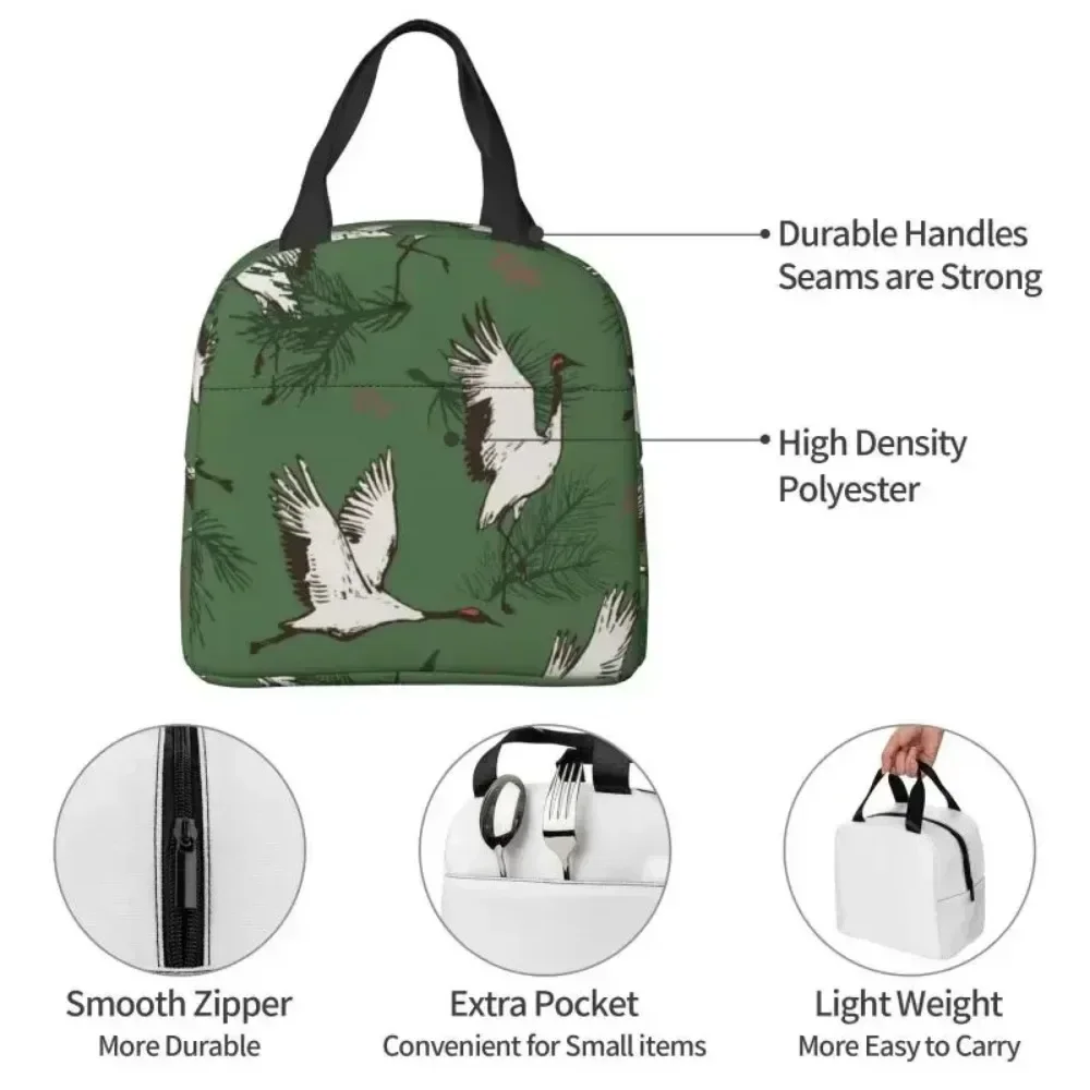 حقيبة غداء كرين وايلد أوزة سميكة معزولة بينتو مناسبة لطلاب المكاتب والرجال والنساء أكياس الطعام المعزولة #4