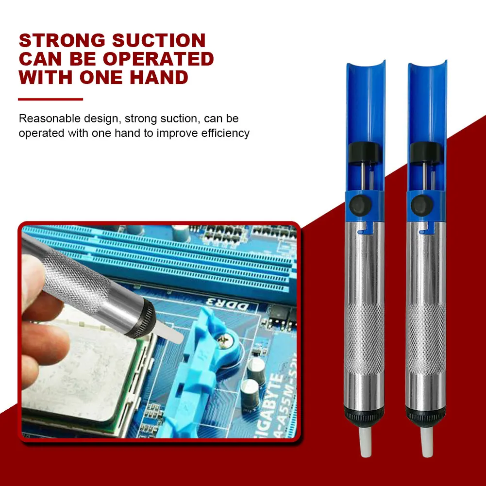 

Portable Desoldering Pump Suction Tin Gun Soldering Sucker Pen Removal Vacuum Soldering Iron Desolder Hand Welding Tools