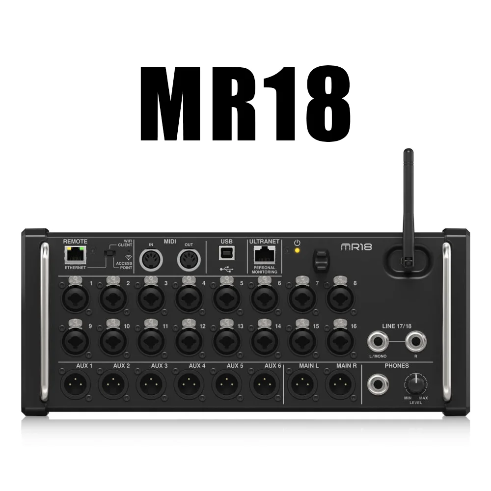 MR18 MR12 Professionelle Digitale Mischstudio Aufnahmekonsole DJ Studio Digital Mixer Audio Multi-track Sound Tisch