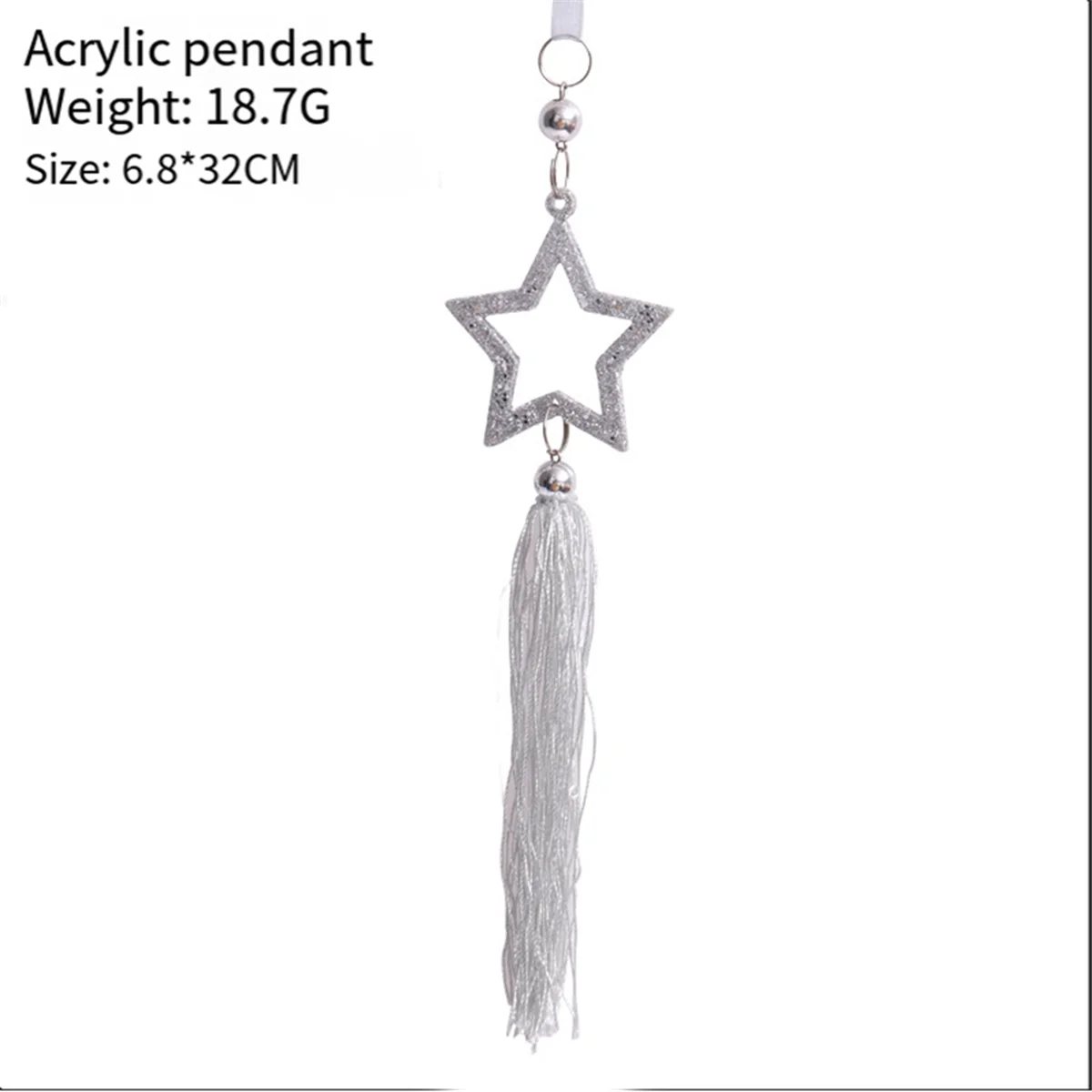 

L74A Christmas Tree Heart Star Shape Christmas Pendants Holiday Xmas Hanging Crafts Festival Hanging Decor Christmas-Gift