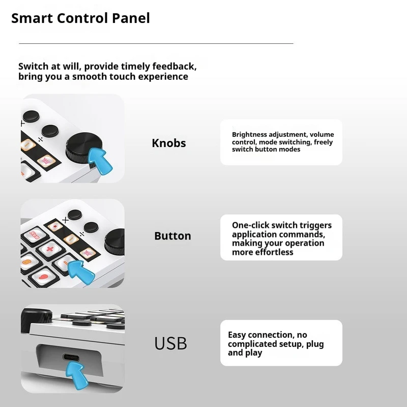 Ajazz N1 Wired Desktop Computer Notebook Digital Keyboard Konsole Programmierung Helfer Desktop Panel Control System