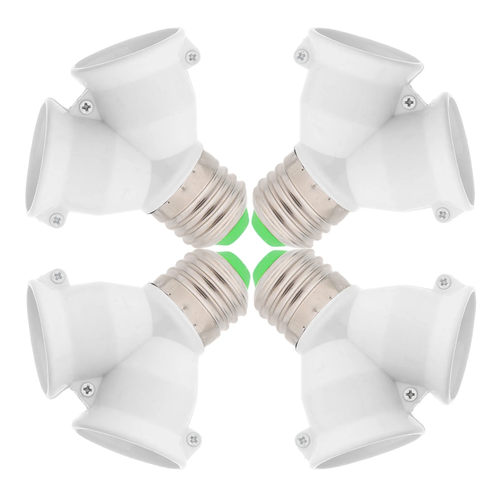 4 قطعة E27 المزدوج رئيس تركيب المصابيح محول مأخذ التوصيل حامل مصباح قاعدة محول دائم سهلة الإعداد لمشاريع DIY المنزلية #6