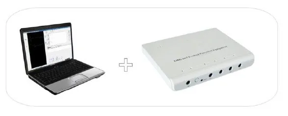 Dispositivo EMG portátil leve médico de 2 canais com USB