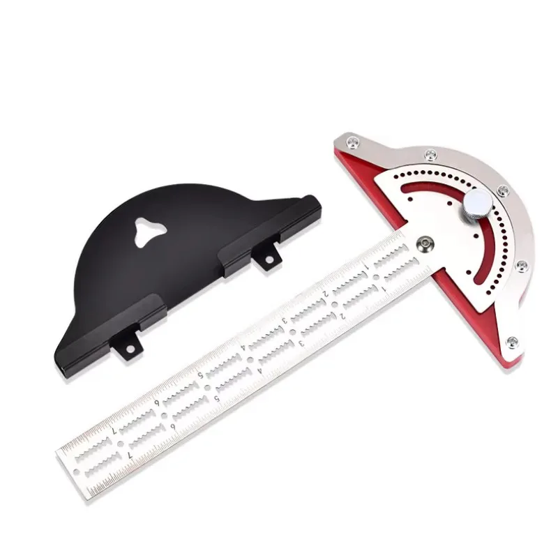목공 모서리 눈금자 스테인레스 스틸 각도기, 각도 정밀 목수 측정 도구, 목수 도구