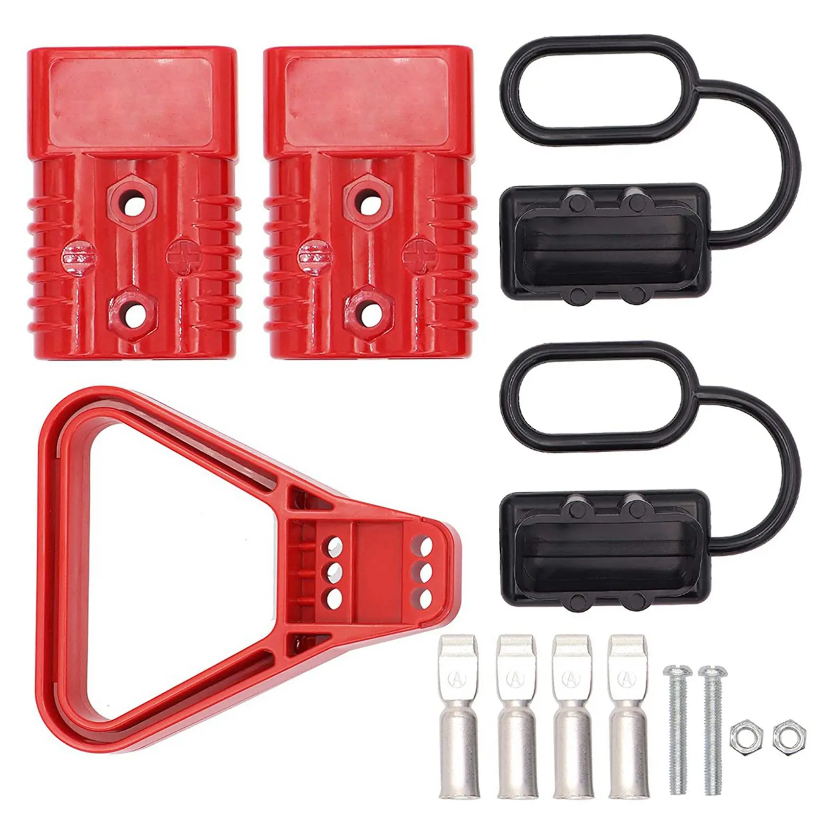 

4 шт., 175A, 1/0 AWG, соединительный кабель питания для аккумулятора, комплект быстрого подключения для разъема Anderson для автомобильной лебедки ATV