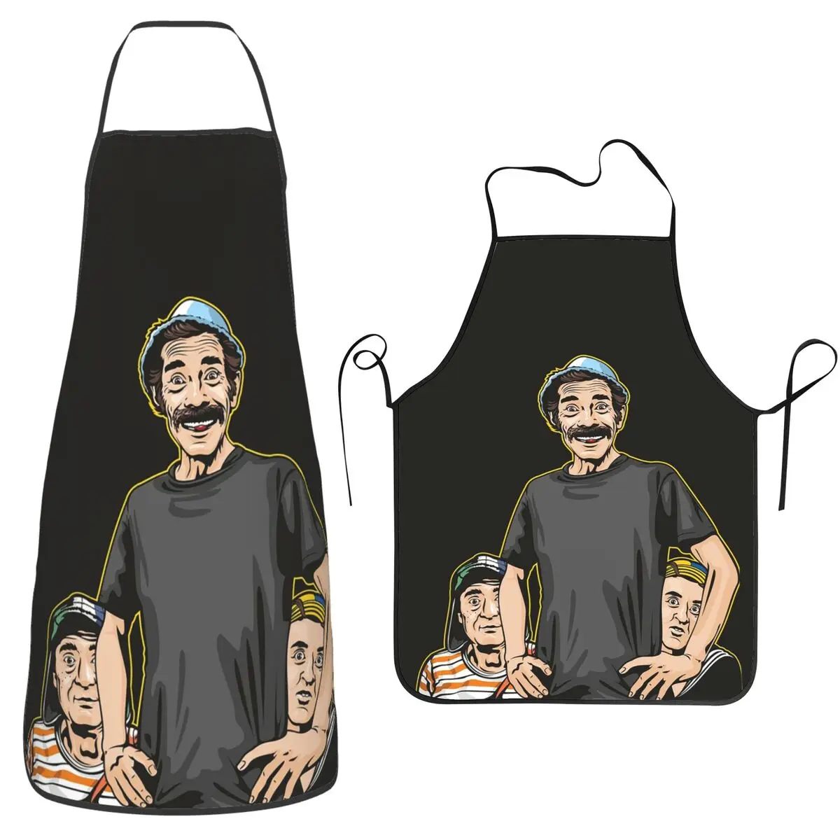 Delantal de Cocina Don Ramón El Chavo Del Ocho, Delantal sin Mangas para Cocinar, Limpiar la Cocina, Pintar, para Hombres y Mujeres