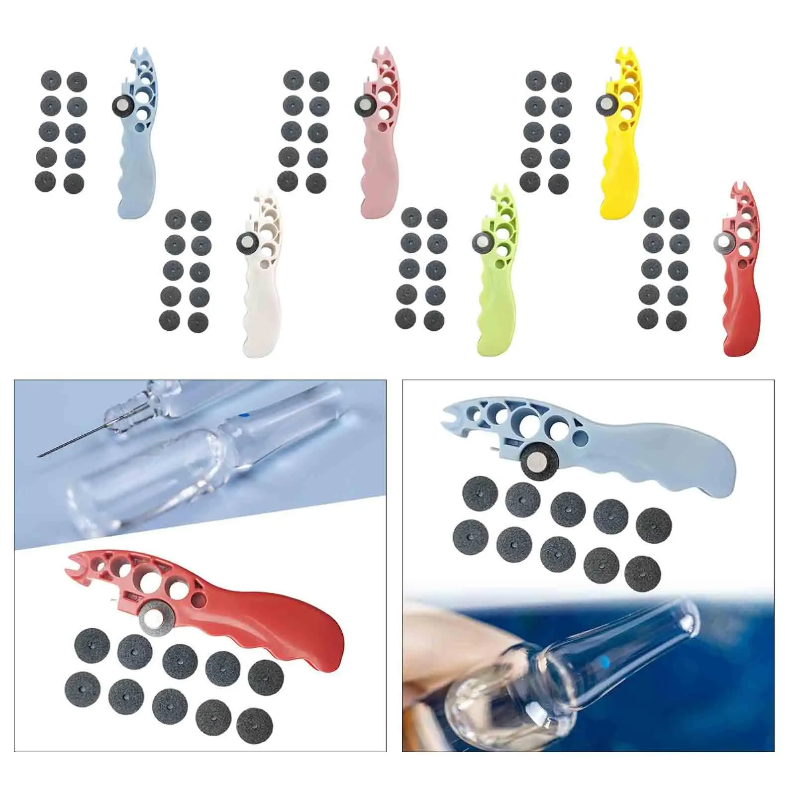 Ampoule cutter, bottle opener, practical glass cutter for bottles,