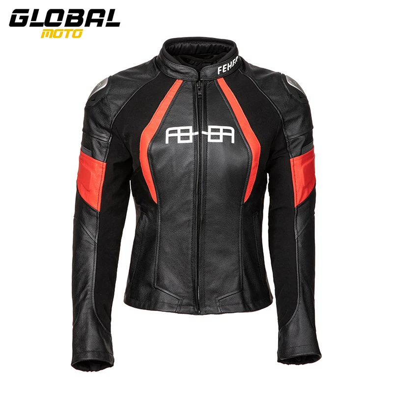 Women Motorcycle Jacket Winter Warm Moto Leather Jacket Anti Drop Wear Resistant Motocross Riding Protective Clothing