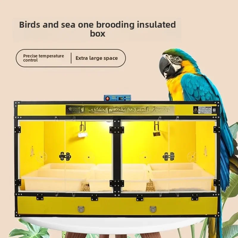 

Parrot thermostatic incubator, double temperature control, special brooding box for parrots and young birds, special for farms