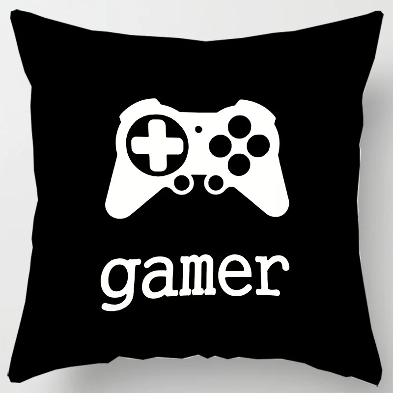 Gamepad Pillow Covers Decorative Boy Room Game Controller Pillows Case Decor Home Boy Girl Gift Sofa Bed Chair Pillowcase 40x40