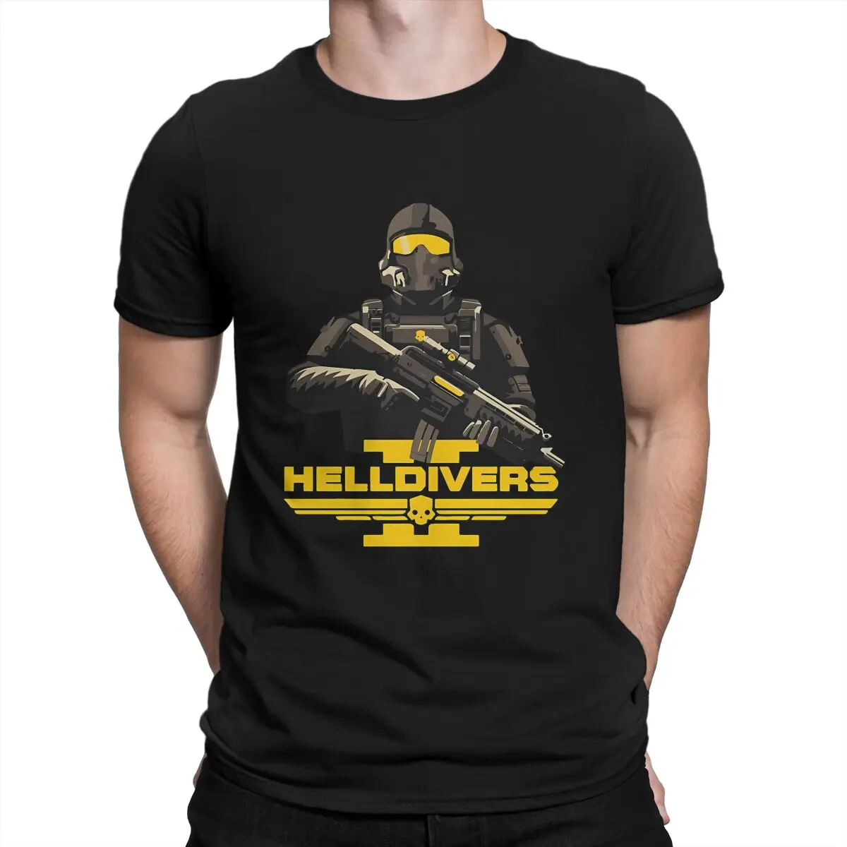 Helldivers 2 Man TShirt Outstanding Distinctive T Shirt Graphic Streetwear Hipster