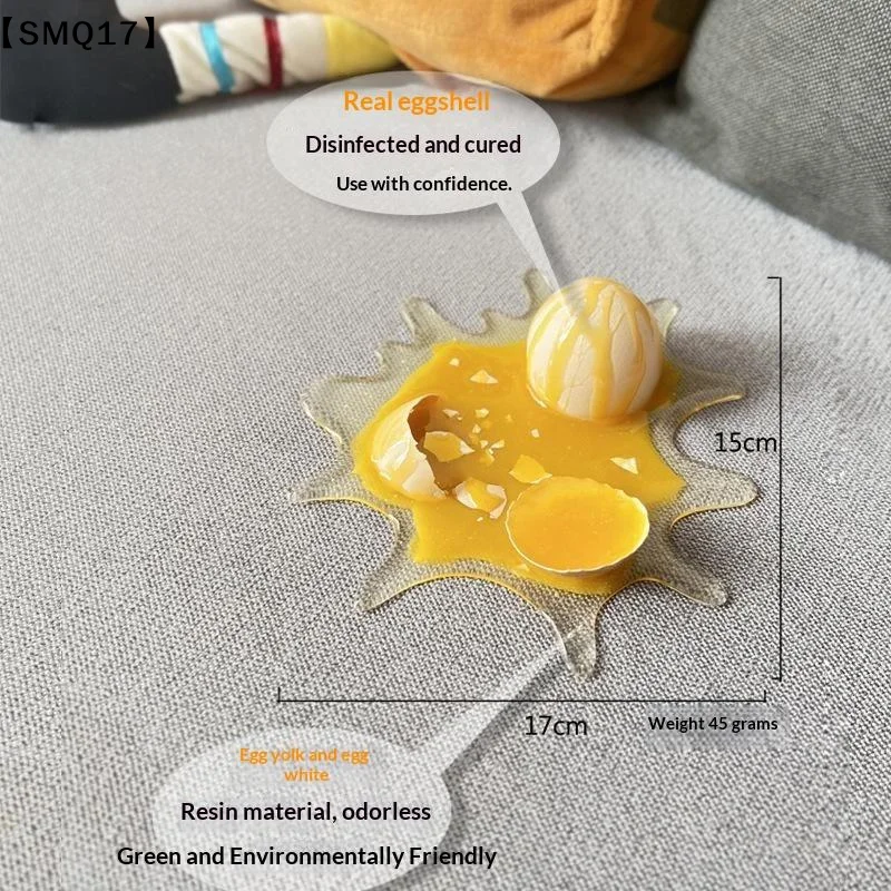 Funny Crushed Broken Egg Desk Cell Phone Holder Creative Parody Prank Stress Relief Toys Stand Home Ornament Decoration【SMQ】