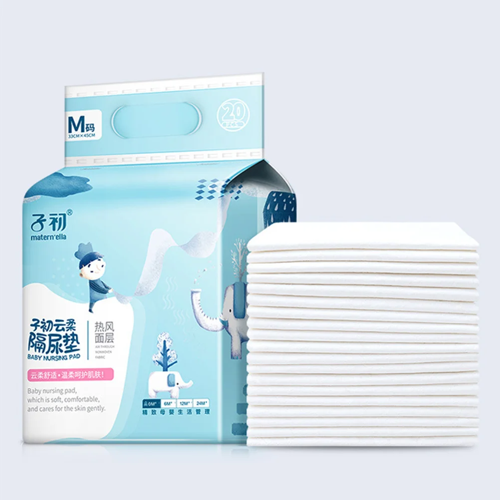 20 Pcs Disposable Urine Pad Baby Changing Waterproof Covers Washable Non-woven Fabric Pads