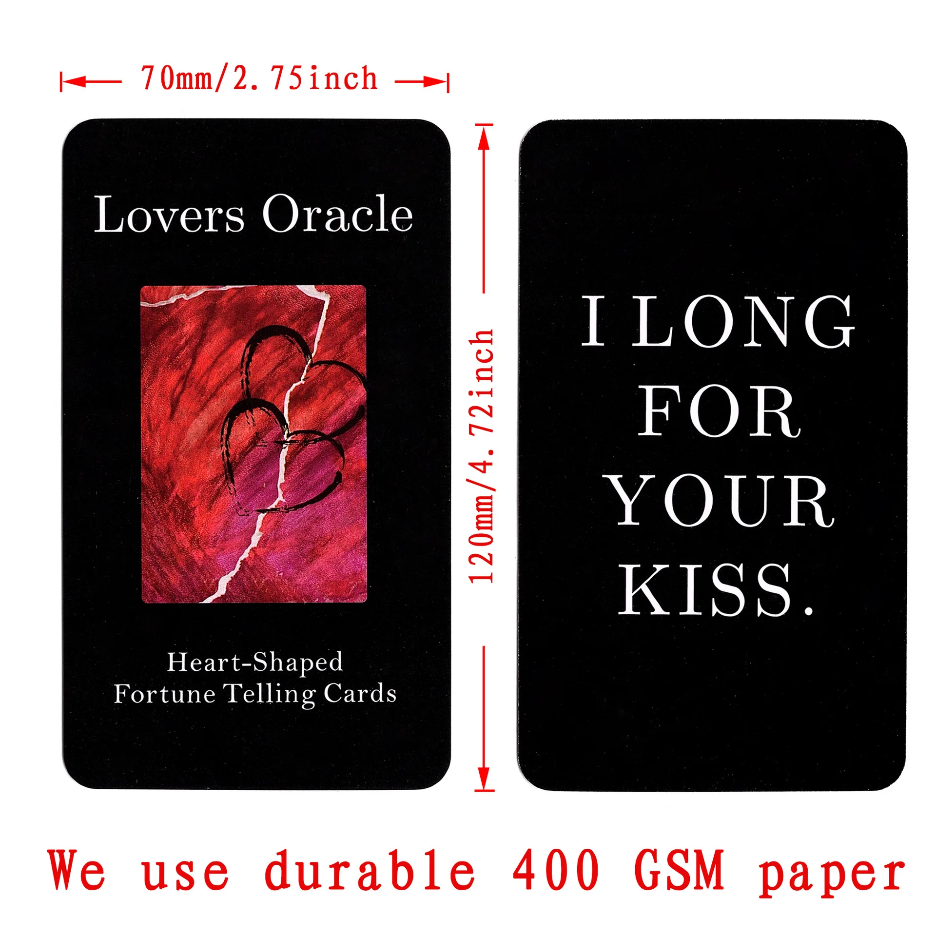 12x7cm Lovers Oracle cards High Quality Tarot Cards Dnd Deck Box board games