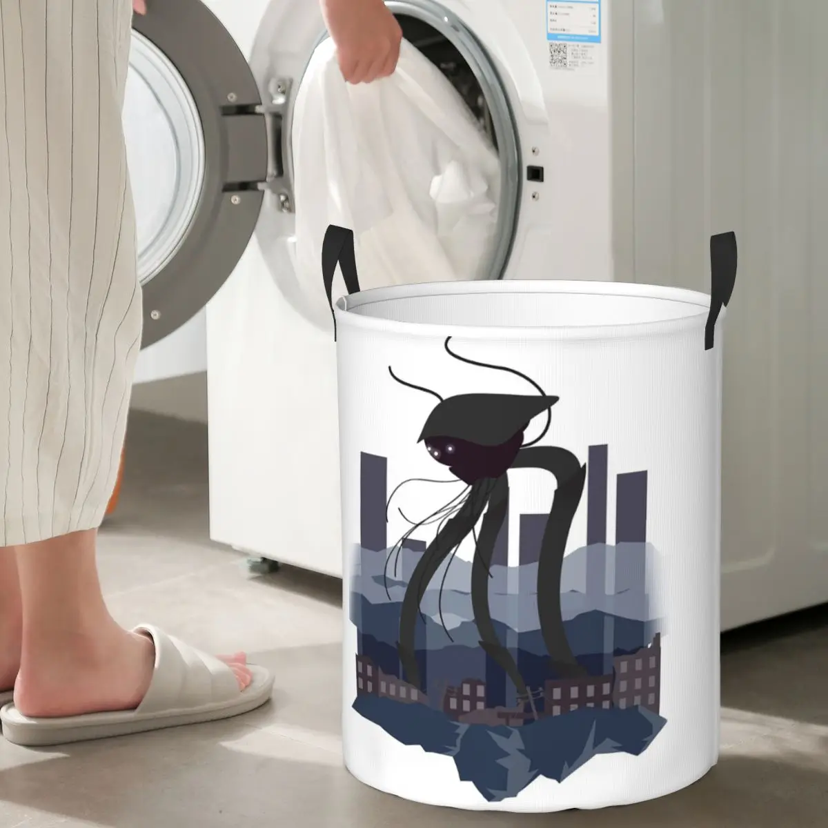 

War Of The Worlds Martian Tripod Foldable Laundry Baskets Dirty Clothes Toys Storage Basket Large Waterproof Box