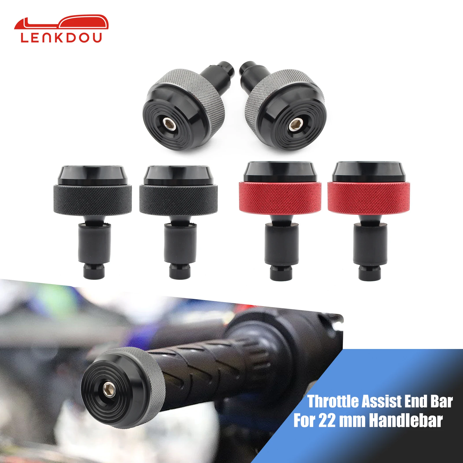 Cruise Control Throttle Clamp Assist End Bar For 22 mm 7/8