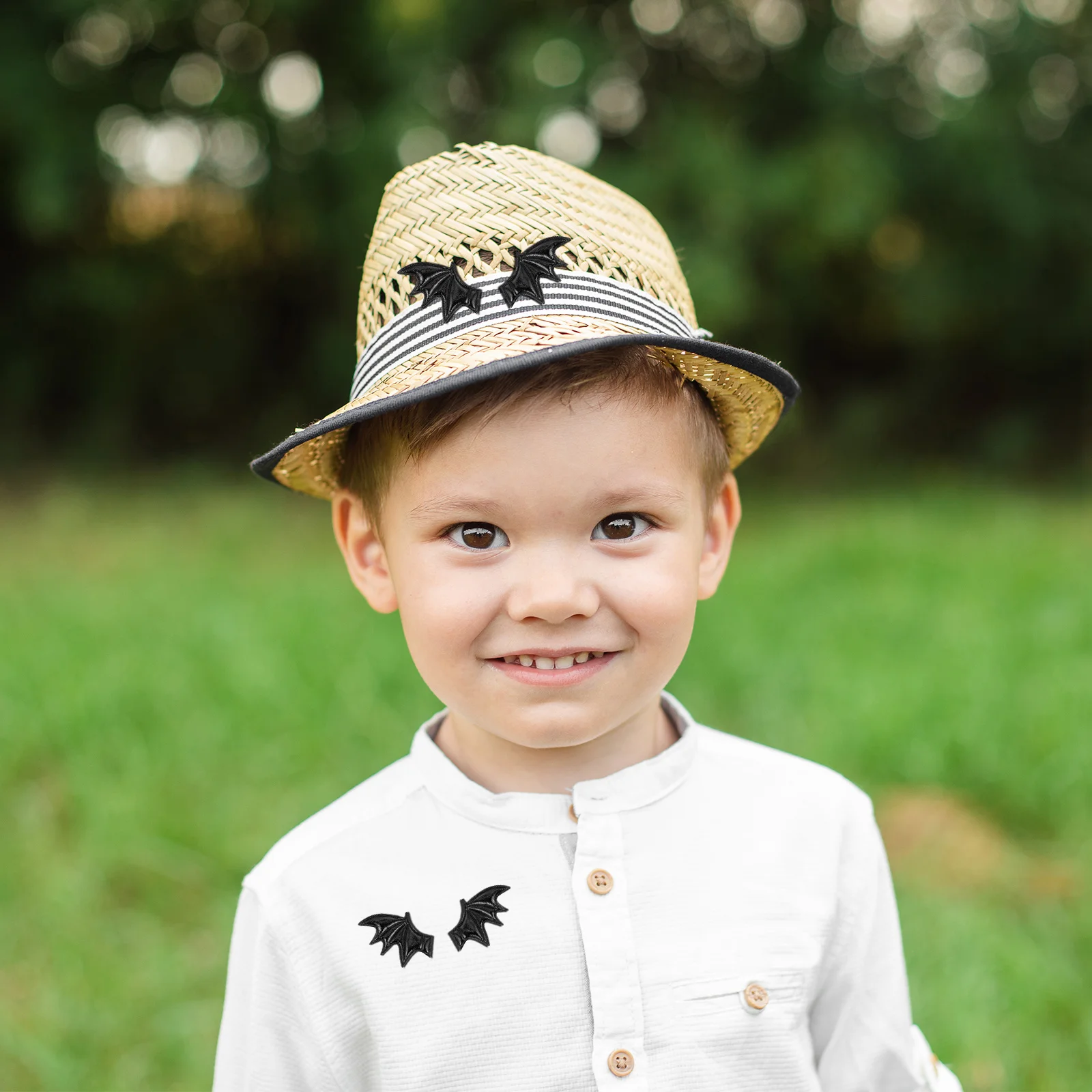 

40 шт., маленькие подвески в виде крыльев летучей мыши для рукоделия, украшения для Хэллоуина, аксессуары для одежды, швейные аппликации, материал