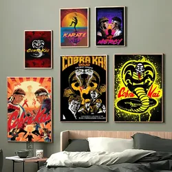 1PC Classic Comedy Movie Cobra Kai Retro Print Poster Paper Waterproof HD Sticker Bedroom Entrance Home Living Room Wall Decor