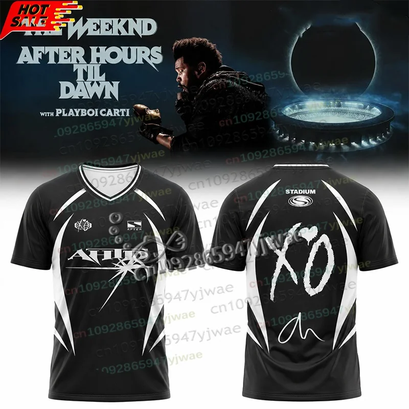 Summer The-Weeknd After Hours Til Dawn Tour 2026 T-Shirt Harajuku Y2K Lightweight Breathable Jersey Women's Men's Beach Clothing