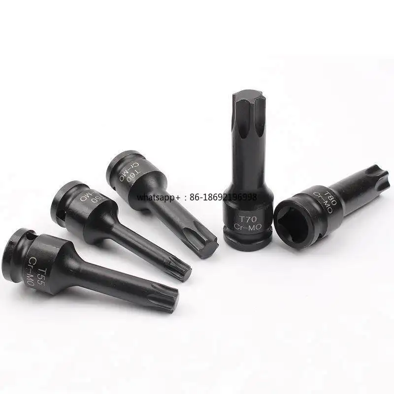 8-Piece Set of 1/2 Dafei Pneumatic Hexagonal Plum Blossom Wind Cannon One-piece Batch T30-T80 Electric Pneumatic Screwdriver