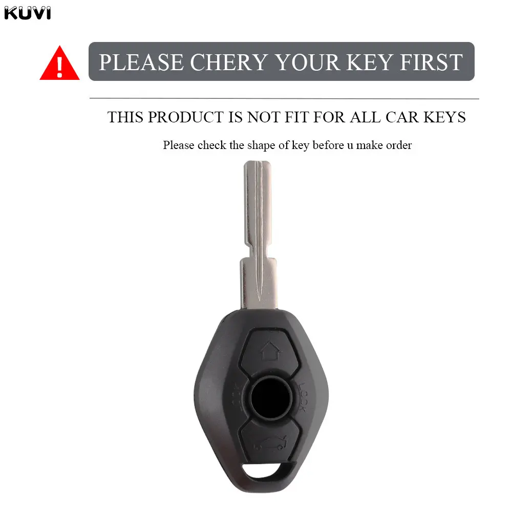 New TPU Smart Car Key Case Cover Shell Holder Fob For BMW X3 X5 Z3 Z4 3 5 7 SERIES E38 E39 E46 E83 1998-2005 Protector Keychain image 6