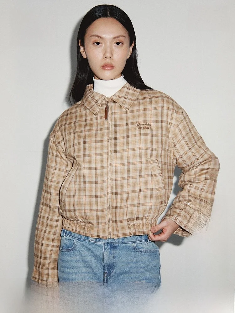 

H&M Women's Cotton Jaet Winter Barn Sle Pilot Coat Zipper Collar Commute ort Outerwear 32309 Zippered Turn-down Collar