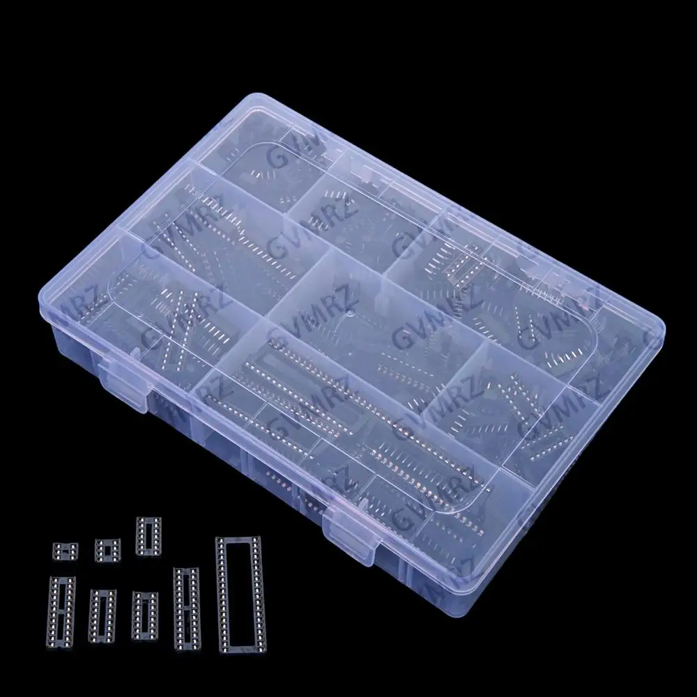 8Values ​​200PCS  6P-40P 6P 8P 14P 16P  IC Socket Sample Package 6P 8P 14P 16P 18P 24P 28P 40P