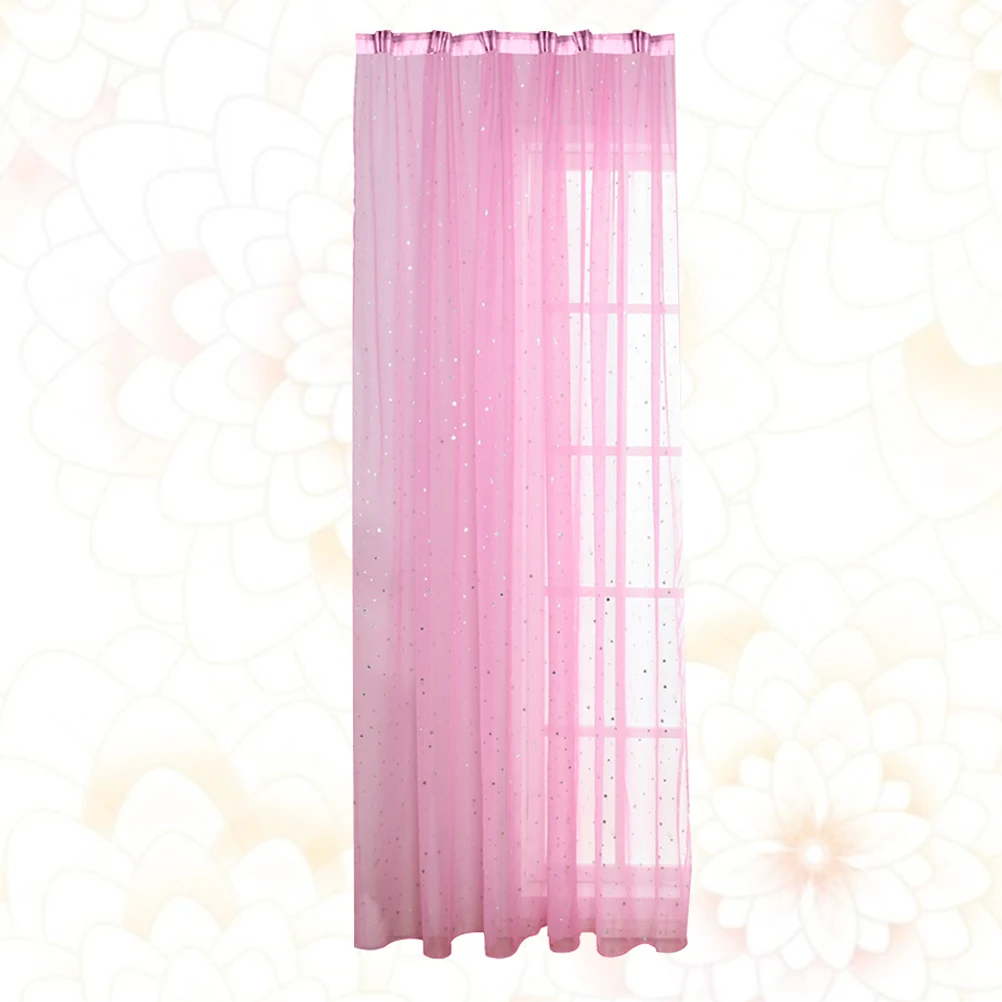 

1pcs Polyester Sheer Curtains 100X200Cm White For Bedroom Window Tulle Sunlight Protection Decor Voile Curtains
